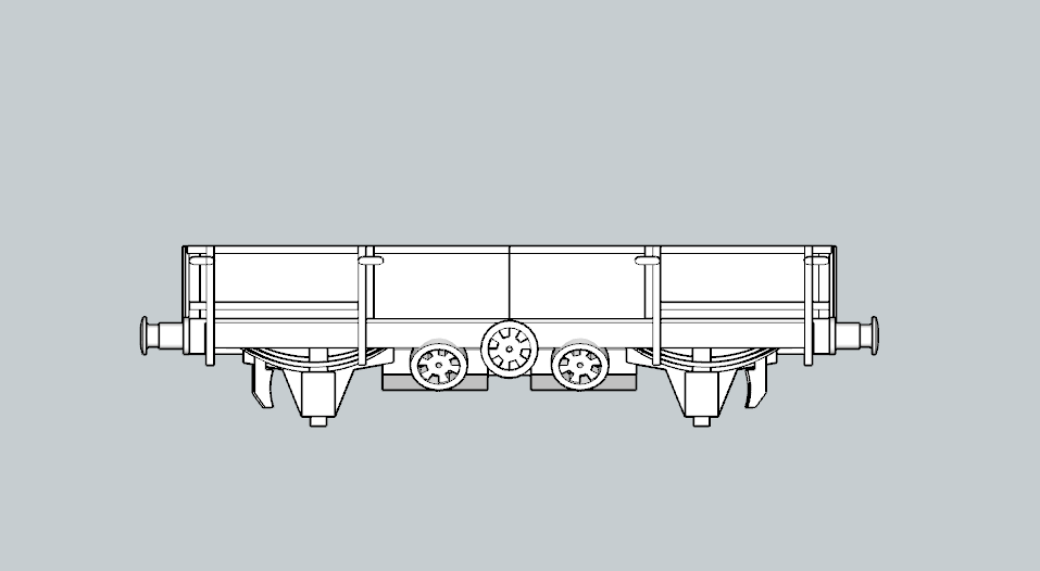(image for) LBSC 20 ton Ballast Wagon Wagon d1755 (5 Pack) - Late